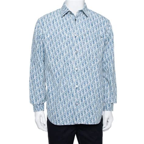 dior homme stand collar blue|Shirt Dior Homme Blue size 43 EU (tour de cou / collar) in Cotton .